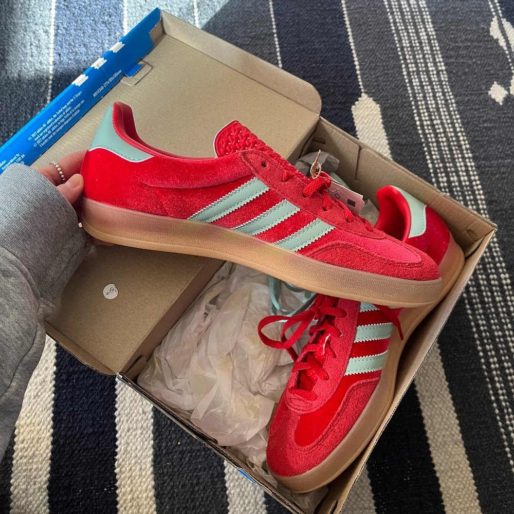 ADIDAS Gazelle Better Scarlet Green Velvet